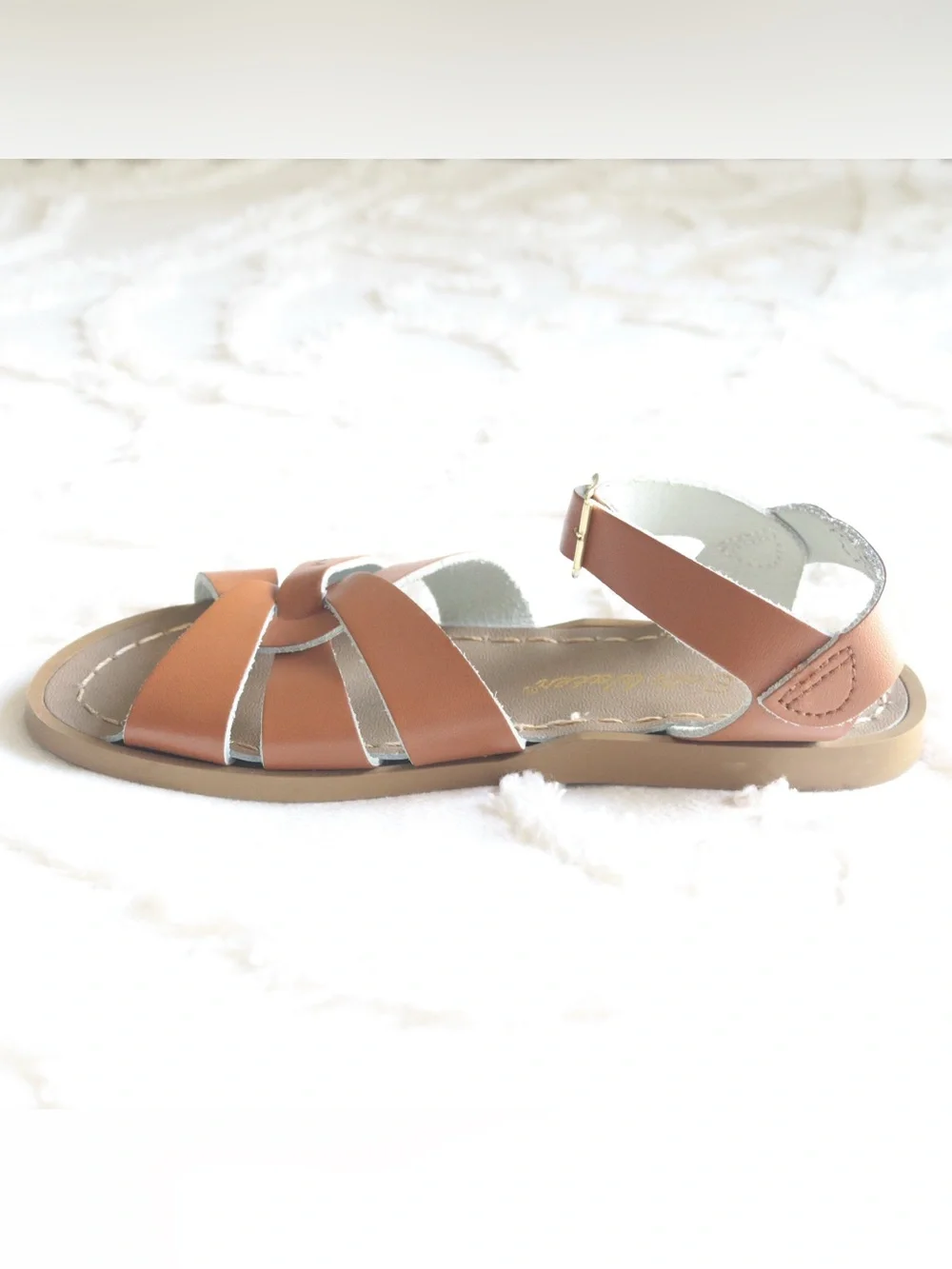 Salt Water Sandals by Hoy | Leather Ankle Strap Original Sandals Kids Size 13 - Picture 14 of 15